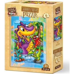 Art Puzzle Balıkçı Dinazorlar 16 Parça Ahşap Puzzle