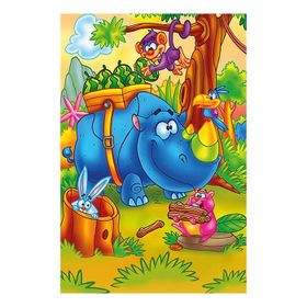 Art Puzzle Çalışkan Gergedan 16 Parça Ahşap Puzzle