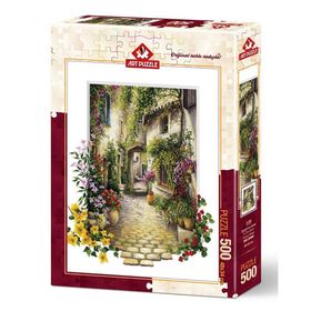 Art Puzzle Çiçekli Ara Sokak 500 Parça Puzzle