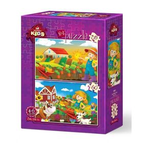 Art Puzzle Çiftlik Hayatı 2'li 35+60 Parça Puzzle