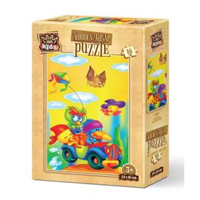 Art Puzzle Çılgın Uçurtmacılar 16 Parça Ahşap Puzzle
