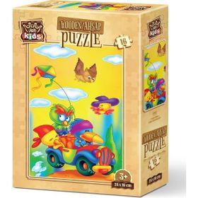 Art Puzzle Çılgın Uçurtmacılar 16 Parça Ahşap Puzzle