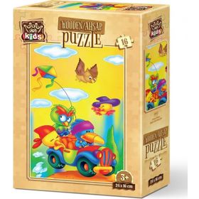 Art Puzzle Çılgın Uçurtmacılar 16 Parça Ahşap Puzzle