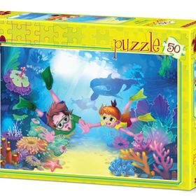 Art Puzzle Dalgıç Çocuklar 50 Parça Puzzle