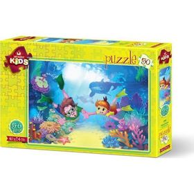 Art Puzzle Dalgıç Çocuklar 50 Parça Puzzle