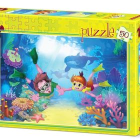 Art Puzzle Dalgıç Çocuklar 50 Parça Puzzle