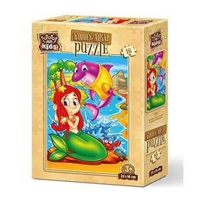 Art Puzzle Denizkızı ve Arkadaşları 16 Parça Ahşap Puzzle