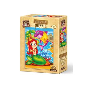 Art Puzzle Denizkızı ve Arkadaşları 16 Parça Ahşap Puzzle