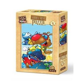 Art Puzzle Hızlı Köpek 16 Parça Ahşap Puzzle