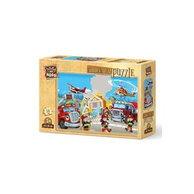 Art Puzzle Kahraman İtfaiyeciler 50 Parça Ahşap Puzzle