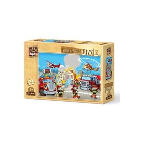 Art Puzzle Kahraman İtfaiyeciler 50 Parça Ahşap Puzzle