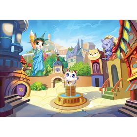 Art Puzzle Kedi Kasabası 100 Parça Puzzle