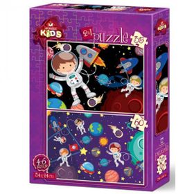 Art Puzzle Kıds 35 + 60 Parça Uzay 4495 Puzzle