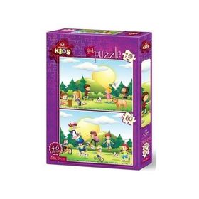 Art Puzzle Kids Oyun Zamanı 2'li 35+60 Parça Puzzle