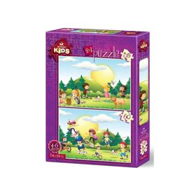 Art Puzzle Kids Oyun Zamanı 2'li 35+60 Parça Puzzle