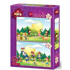 Art Puzzle Kids Oyun Zamanı 2'li 35+60 Parça Puzzle