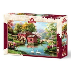 Art Puzzle Kırmızı Eski Değirmen 1000 Parça Puzzle