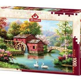 Art Puzzle Kırmızı Eski Değirmen 1000 Parça Puzzle