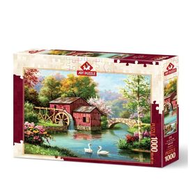 Art Puzzle Kırmızı Eski Değirmen 1000 Parça Puzzle