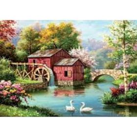 Art Puzzle Kırmızı Eski Değirmen 1000 Parça Puzzle