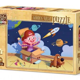 Art Puzzle Minik Astronot 50 Parça Ahşap Puzzle