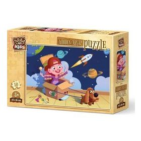 Art Puzzle Minik Astronot 50 Parça Ahşap Puzzle