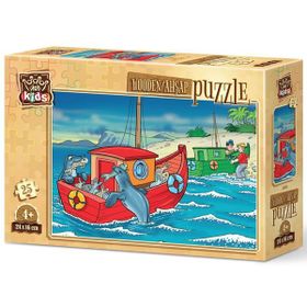 Art Puzzle Mutlu Fok Balıkları 25 Parça Ahşap Puzzle