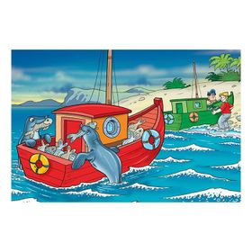 Art Puzzle Mutlu Fok Balıkları 25 Parça Ahşap Puzzle