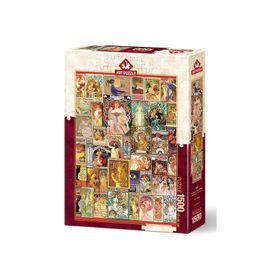 Art Puzzle Nouveau Poster 1500 Parça Puzzle