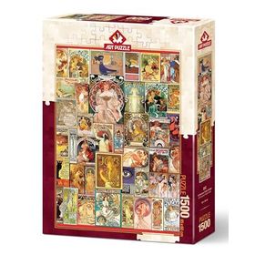 Art Puzzle Nouveau Poster 1500 Parça Puzzle