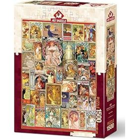 Art Puzzle Nouveau Poster 1500 Parça Puzzle