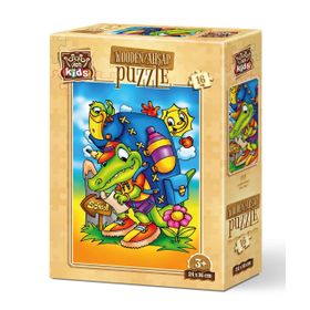 Art Puzzle Okul Yolu 16 Parça Ahşap Puzzle