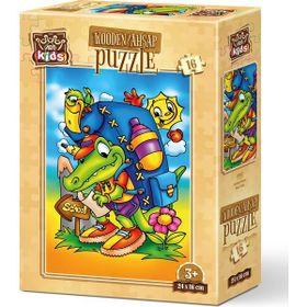 Art Puzzle Okul Yolu 16 Parça Ahşap Puzzle
