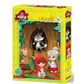 Art Puzzle Pelerinli Kız 50 Parça Yapboz