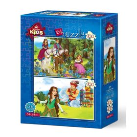 Art Puzzle Prensesin Hayali 2x100 Parça Kız Çocuk Puzzle