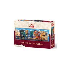 Art Puzzle Renkli Kasaba 1000 Parça Panorama Puzzle