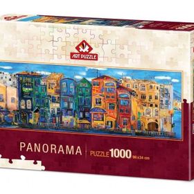Art Puzzle Renkli Kasaba 1000 Parça Panorama Puzzle