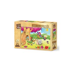 Art Puzzle Ressam Tırtıl 25 Parça Ahşap Puzzle