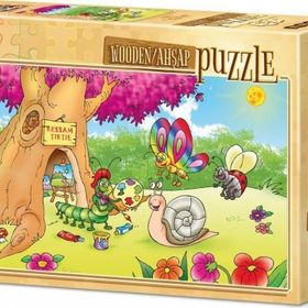 Art Puzzle Ressam Tırtıl 25 Parça Ahşap Puzzle