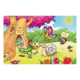 Art Puzzle Ressam Tırtıl 25 Parça Ahşap Puzzle