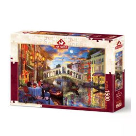 Art Puzzle Rialto Köprüsü. Venedik 5372 1500 Parça Puzzle Aksesuarı