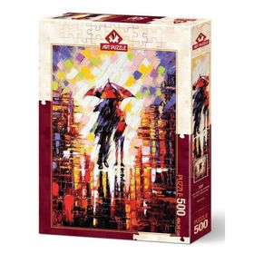 Art Puzzle Şemsiye Altındaki Aşk 500 Parça Puzzle