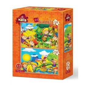 Art Puzzle Sonbahar-İlkbahar 2'li 24+35 Parça Puzzle