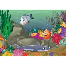Art Puzzle Su Altı ve Orman Hayvanları 2'li 24+35 Parça Puzzle