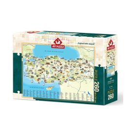 Art Puzzle Türkiye Kültür Haritasi 260 Parça Puzzle