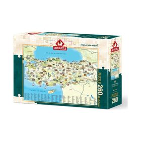 Art Puzzle Türkiye Kültür Haritasi 260 Parça Puzzle