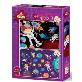 Art Puzzle Uzay 2'li 35+60 Parça Puzzle