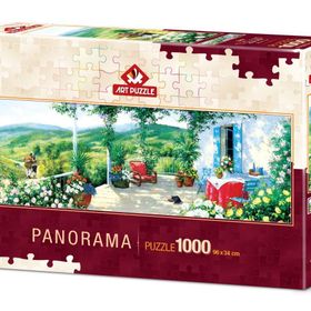 Art Puzzle Verandadaki Misafir Panorama 1000 Parça Puzzle
