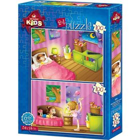 Art Uyku Vakti ve Bale Provası 2x100 Parça Puzzle
