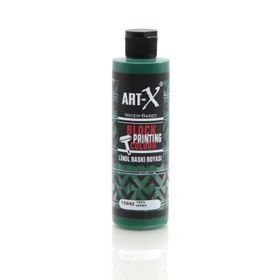 Art-X 240 ml Yeşil Su Bazlı Linol Baskı Boyası